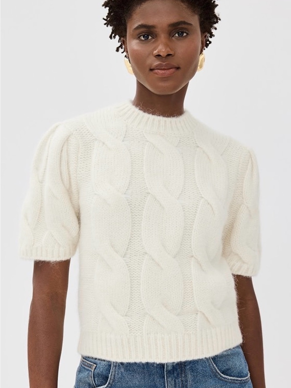 Anine Bing- Brittany Cable Knit Sweater (NWOT) XS